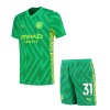 Maillot de Gardien Manchester City Ederson Domicile 2023-24 Pour Enfant